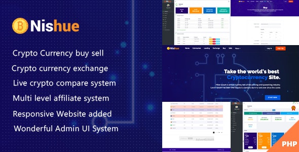 Nishue - Cryptocurrency Exchange and Investment Script
