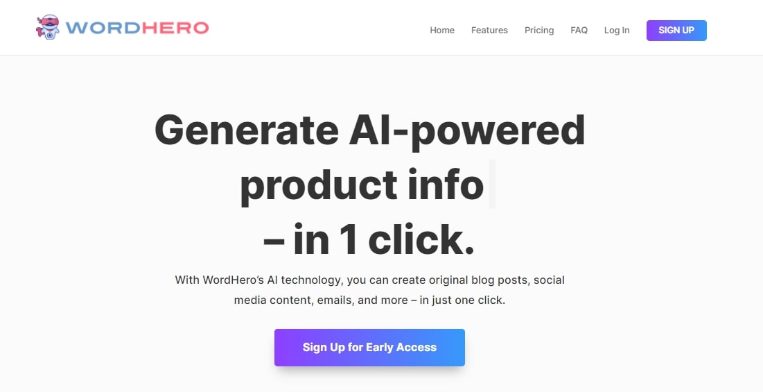 WordHero AI Content Generator