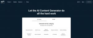 Zyro AI Content Generator