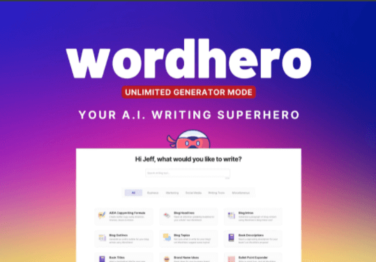 WordHero - AI Content Writer on AppSumo
